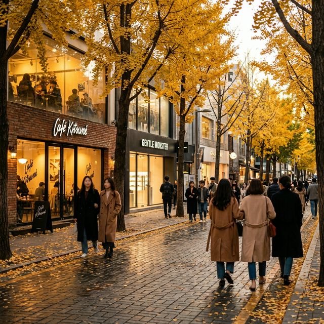 Exploring Garosu-gil: Trendy Cafes and Fashion Boutiques