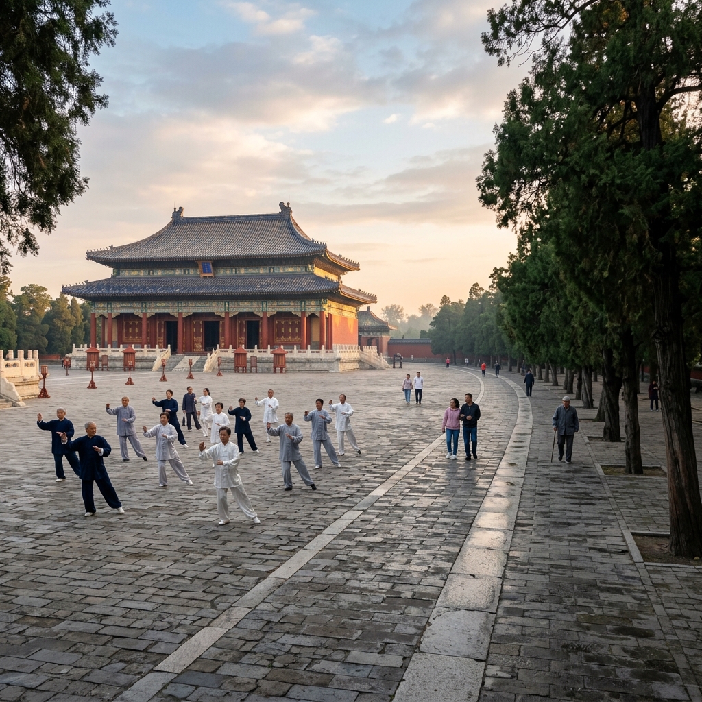 Temple of Heaven Park: Morning Tai Chi and the Circular Walk