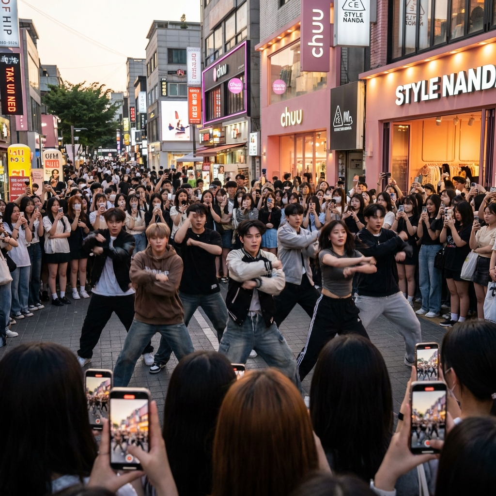 Hongdae K-Pop Busking Scene 2026
