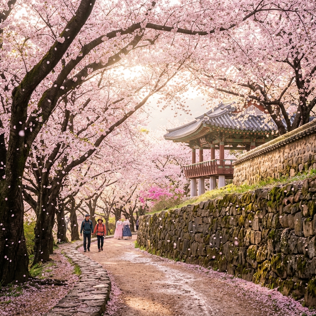 Cherry Blossoms in South Korea