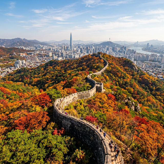 A Korean Fortress Walls scene