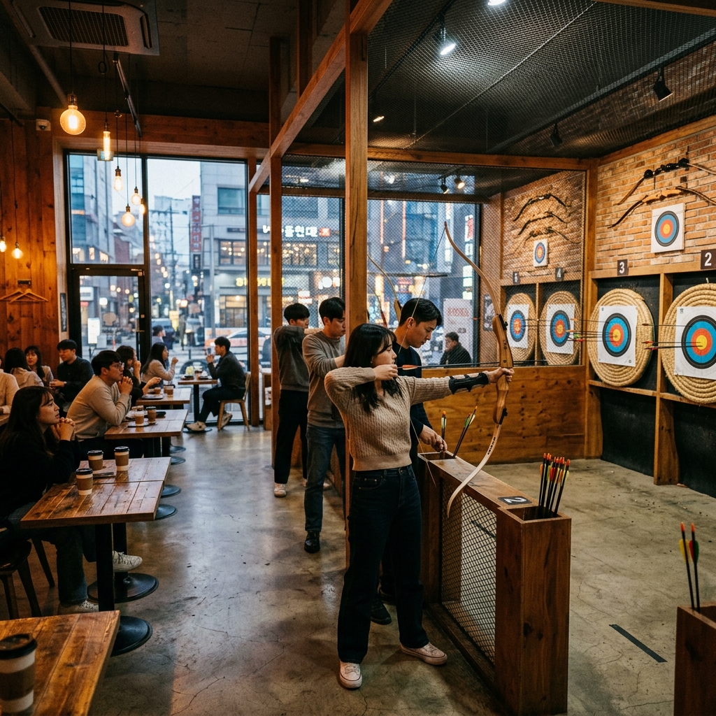 Archery Cafes in Seoul: Korea's Most Unique Recreation Trend