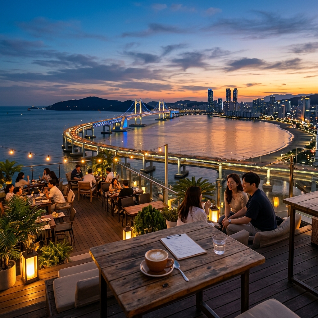 Rooftop Cafes with the Best Ocean Views in Busan