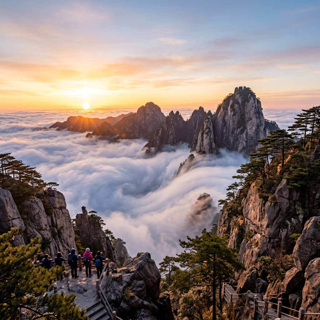 Huangshan Yellow Mountain: Sunrise, Sea of Clouds & Best Trail Routes
