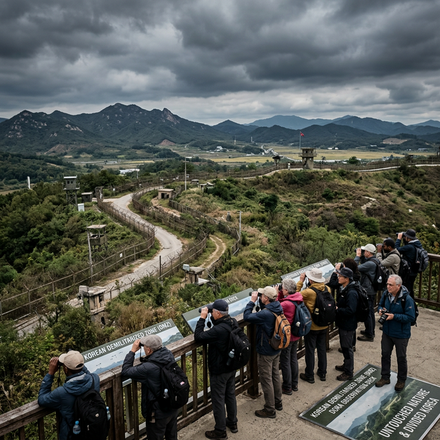 A DMZ Tour Guide scene