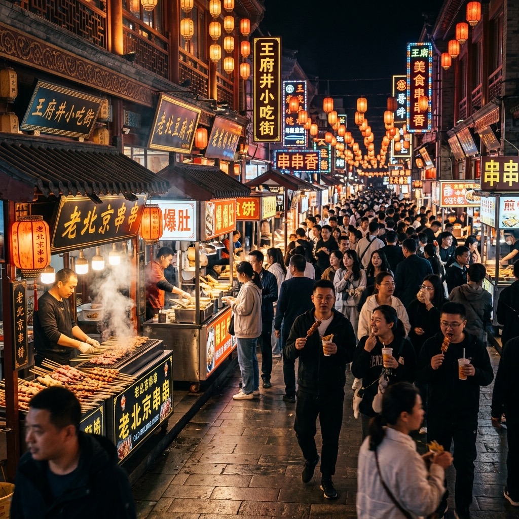 Chinese Night Market Guide: Wangfujing, Xi'an & Chengdu Snack Streets