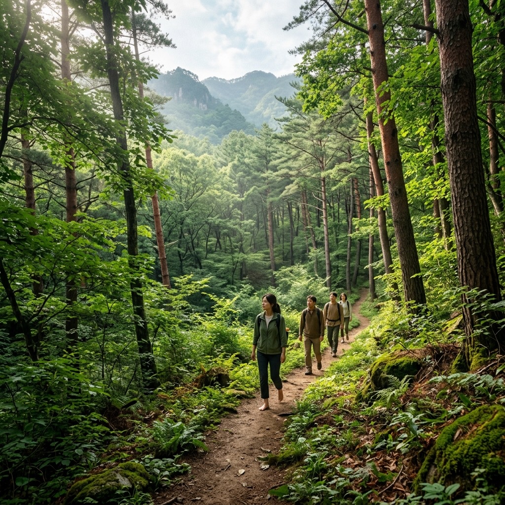 Forest Healing Walks: Korea's Chonsong Healing Forest and Others
