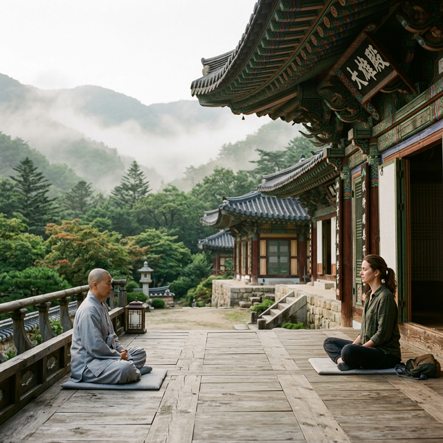 A Temple Stay in South Korea scene