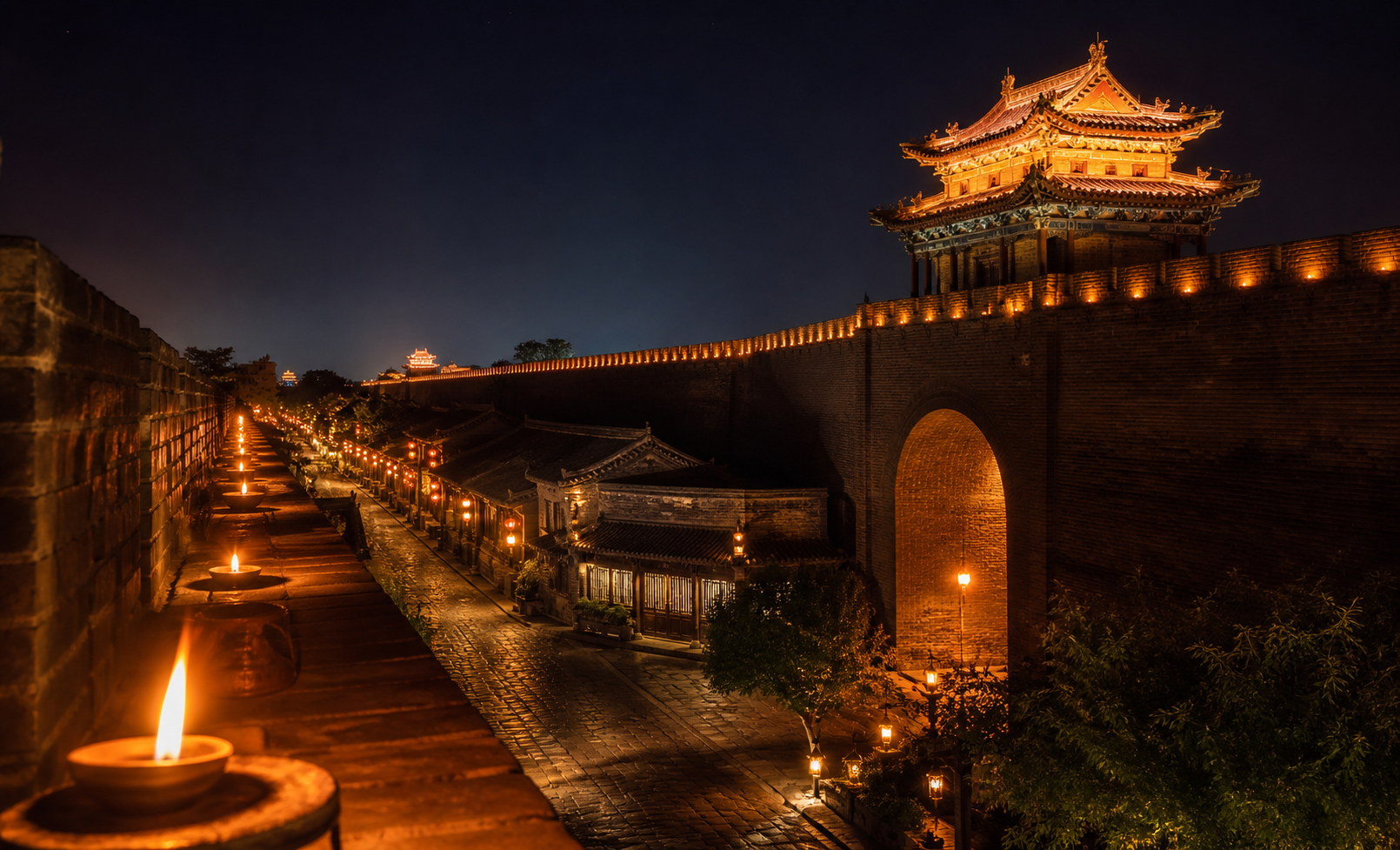 Pingyao Ancient City: Walls, Gates & Candlelit Night Photography