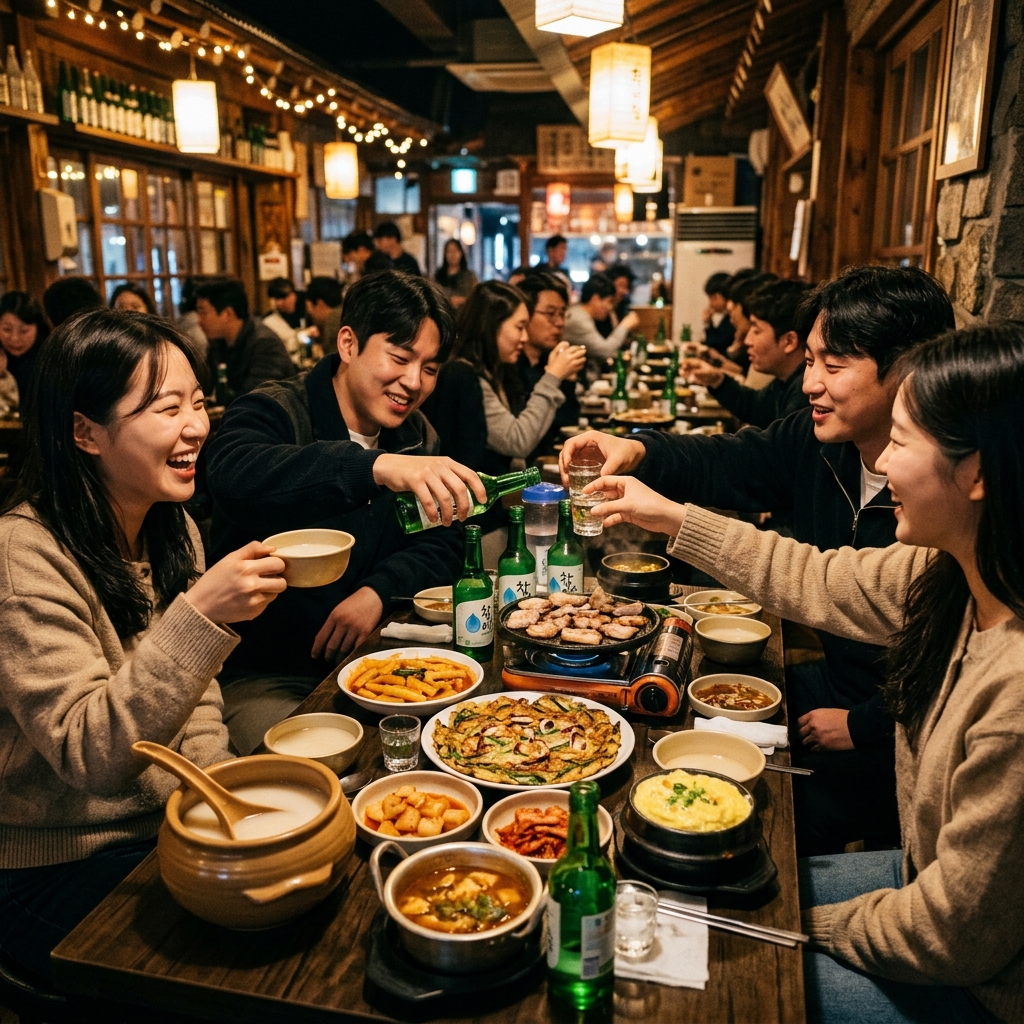 Korean Drinking Culture Guide: Soju, Makgeolli & Craft Beer Explained