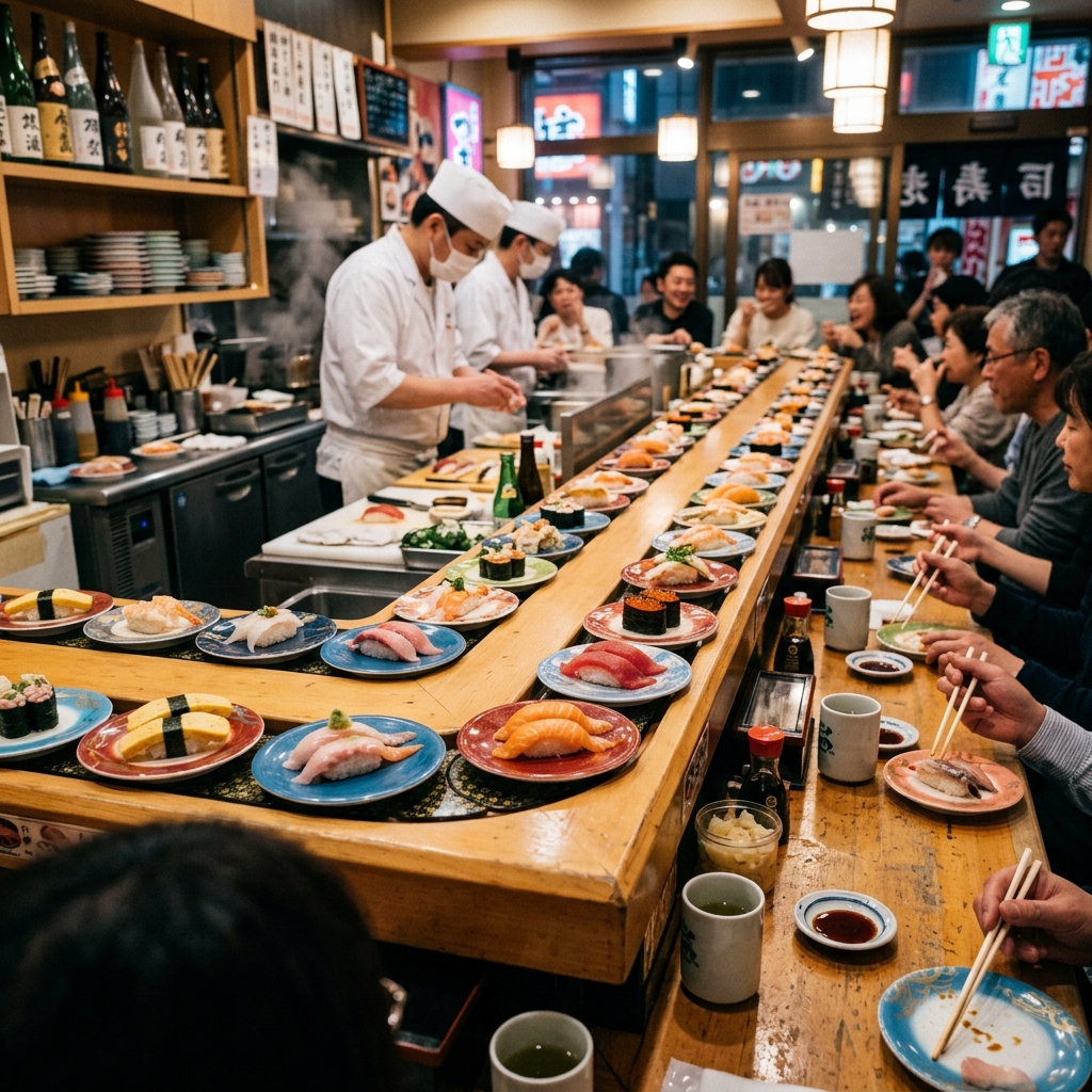 Conveyor Belt Sushi (Kaitenzushi) Guide: Best Chains and Tips